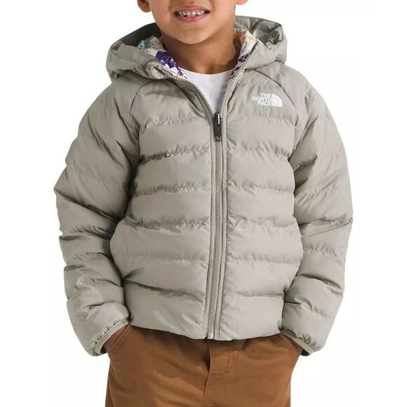The North Face Little Kids’ Reversible Perrito Hooded Jacket Clay Grey SZ 5 NWT - Picture 2 of 7